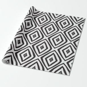 Hand drawn seamless pattern in black and white. wrapping paper