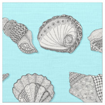 Hand Drawn Seashell Beach Decor DIY Colour