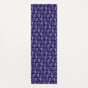 Hand-drawn Seashell Patterned Yoga Mat