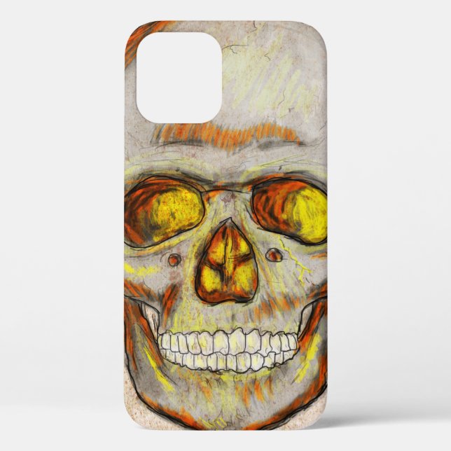 Hand Drawn Skull Case-Mate iPhone Case (Back)