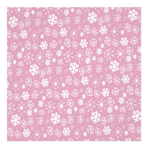 Hand Drawn Snowflake Snowstorm With Marshmallow Pi Photo Print