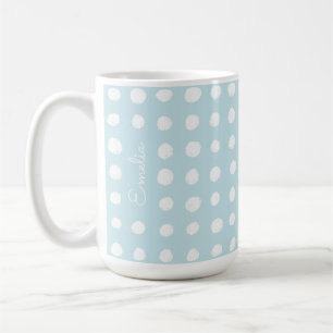 Hand Drawn Spots Personalised Mug