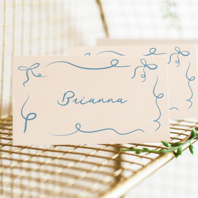 Hand Drawn Squiggle Frame Place Card (Creator Uploaded)