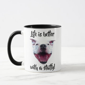 Hand Drawn Staffordshire Bull Terrier Mug       