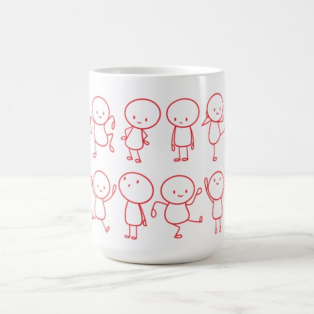 Hand-Drawn Stickman Collection Mug (Center)