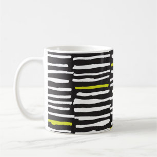 Hand Drawn Stripes: Vintage Pattern. Coffee Mug