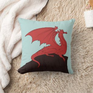 Hand-drawn Stroke Dragon design Cushion