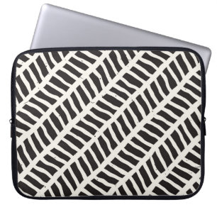 Hand drawn style seamless pattern. Abstract geomet Laptop Sleeve