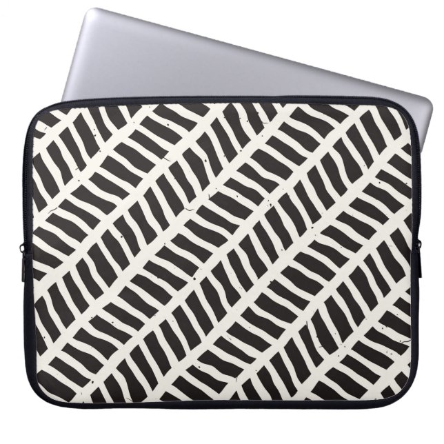 Hand drawn style seamless pattern. Abstract geomet Laptop Sleeve (Front)