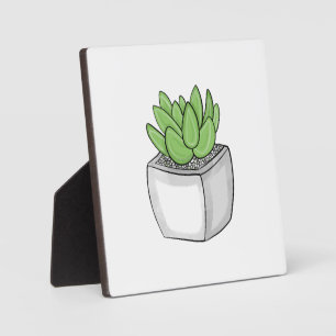 Hand drawn Succulent  Plaque
