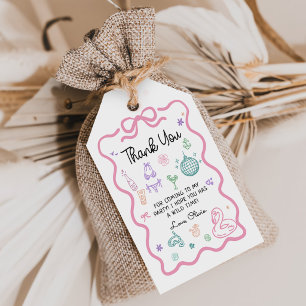 Hand Drawn Summer Fun Pool Party Birthday Gift Tags
