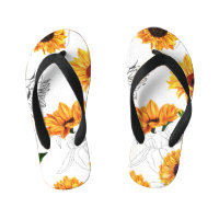 Hand-drawn sunflowers: vibrant yellow pattern.
