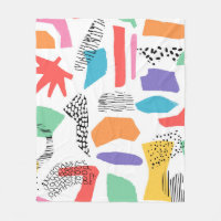 Hand drawn surface design. Artistic Memphis textur