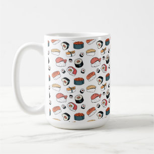 Hand-Drawn Sushi Mix Coffee Mug