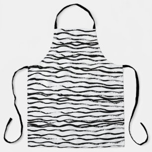 Hand Drawn Texture Background Isolated vintage Ill Apron