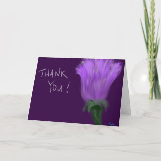 Hand-Drawn Thank You Card, Blank Inside