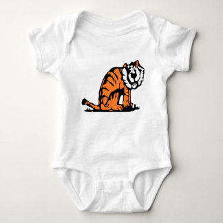 Hand-drawn Tiger Illustration Baby Bodysuit