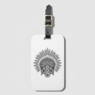 Hand Drawn Tiger In Style Luggage Tag