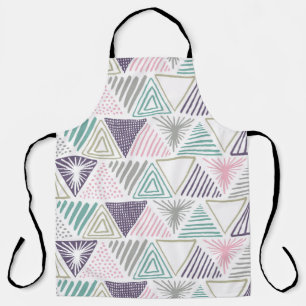 Hand drawn triangle seamless pattern. apron