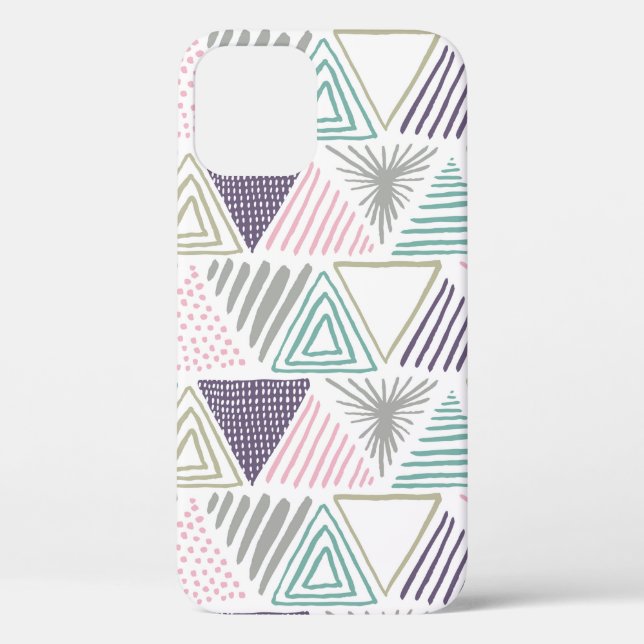Hand drawn triangle seamless pattern.  Case-Mate iPhone case (Back)