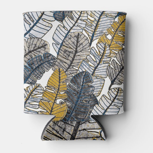 Hand Drawn: Tropical Leaves Can Cooler (Front)