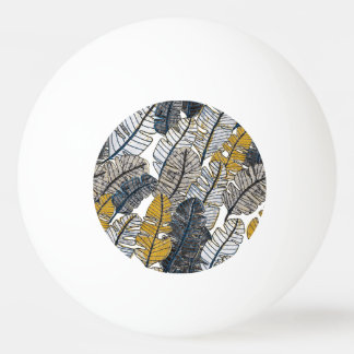 Hand Drawn: Tropical Leaves Ping Pong Ball
