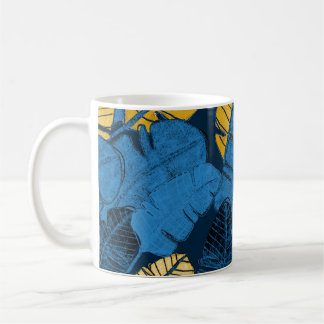 Hand Drawn Tropical Leaves: Seamless Coffee Mug