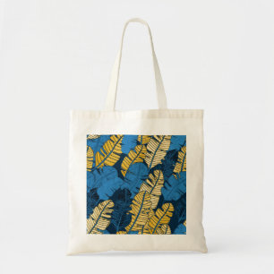 Hand Drawn Tropical Leaves: Seamless Tote Bag
