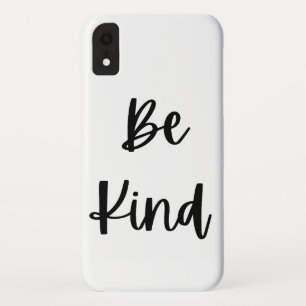 Hand Drawn Typography Be Kind Quote iPhone Case