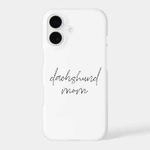 Hand Drawn Typography Dachshund Mum Quote