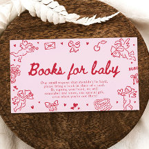 Hand Drawn Valentine Baby Shower Books For Baby