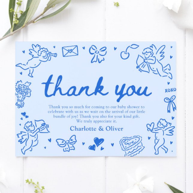 Hand Drawn Valentine Sweetheart Thank you card (Hand Drawn Valentine Sweetheart Thank you card)