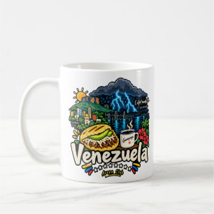 Hand Drawn Venezuela Travel Art Landmark Coffee Mug