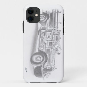 hand drawn vintage fire truck sketch Case-Mate iPhone case