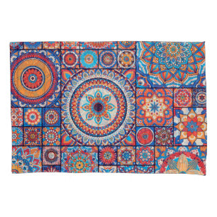 Hand-Drawn Vintage: Islamic Decorative Elements Pillowcase