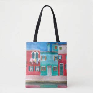 Hand drawn watercolor Italy landscape Tote Bag
