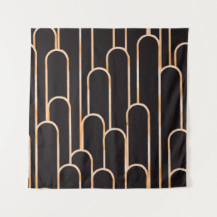Hand drawn watercolor seamless pattern, geometrica tapestry