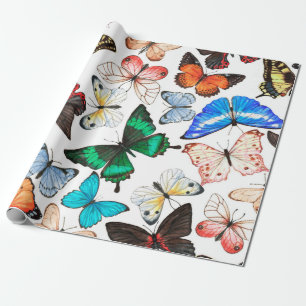 Hand drawn watercolor seamless pattern with colorf wrapping paper