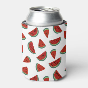 Hand Drawn Watermelon Pattern Can Cooler