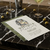 Hand Drawn Weenies and Martinis Dachshund