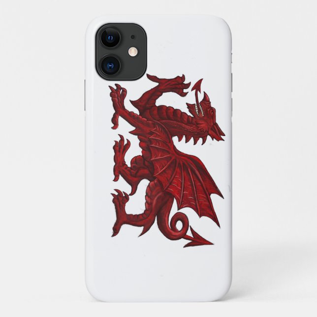 Hand-drawn Welsh Dragon Case (Back)