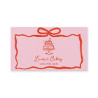 Hand Drawn Whimsical Cakes Pastry Bakery Logo