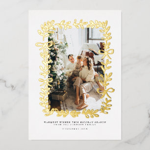 Hand Drawn Whimsical Christmas Family Photo