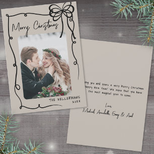 Hand Drawn Whimsical Christmas Holiday Card