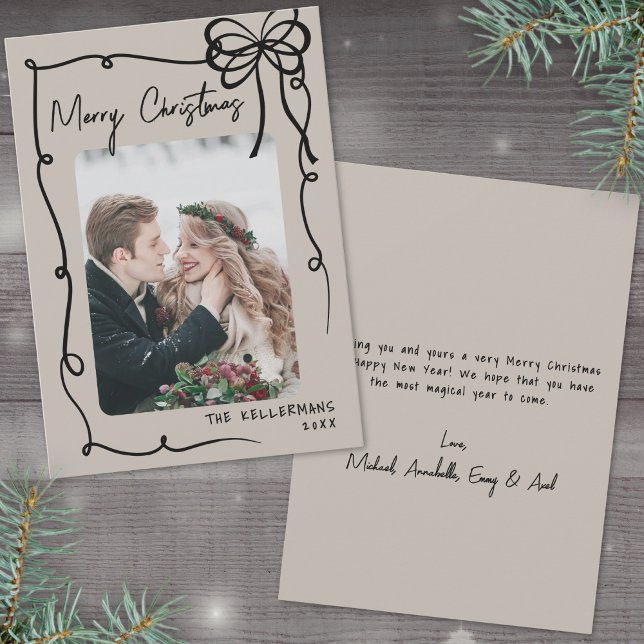Hand Drawn Whimsical Christmas Holiday Card (Hand Drawn Whimsical Christmas Holiday Card)
