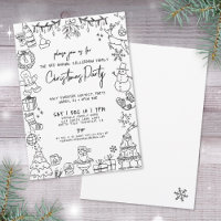 Hand Drawn Whimsical Christmas Party