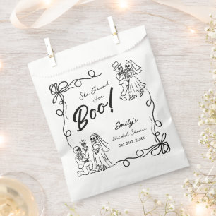 Hand Drawn Whimsical Halloween Bridal Shower Favour Bags