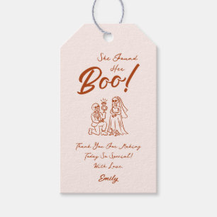 Hand Drawn Whimsical Halloween Bridal Shower  Gift Tags