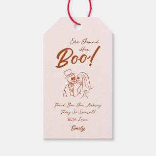 Hand Drawn Whimsical Halloween Wedding Gift Tags