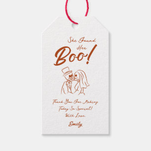 Hand Drawn Whimsical Halloween Wedding Gift Tags